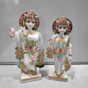 Marble Ram Jodi Statue