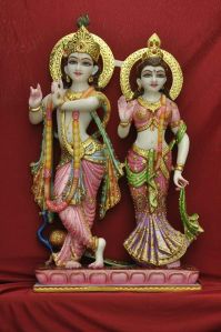 Marble Jugal Jodi Statue