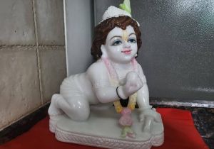 Marble Laddu Gopal Statue