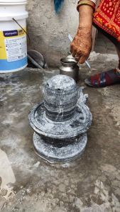 Marble Black Shivling Statue