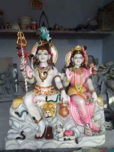Marble Gauri Shankar Statue
