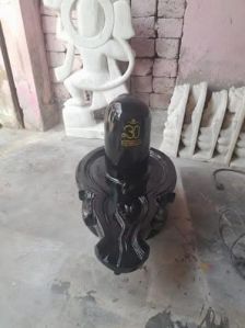 Marble Black Shivling Statue