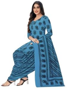 Ladies Cotton Printed Salwar Suit Set