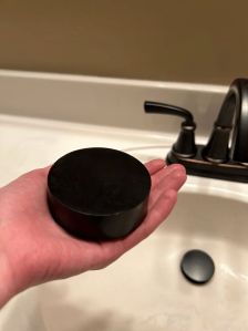 Handmade Hockey Puck Shaped Body Soap Bar, gift for him