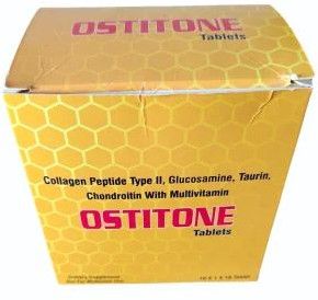 Collagen Peptide Type II, Glucosamine, Taurin, Chondroitin with Multivitamin Tablet