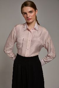 women rosy radiance cotton shirt