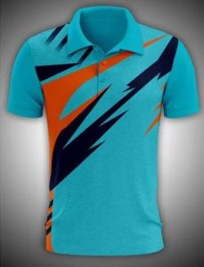 Men Collar Neck Sports T-shirt