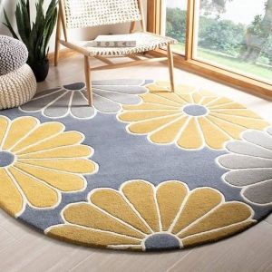 Round Hand Tufted Carpet