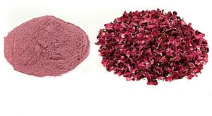 Dried Red Rose powder and Petals