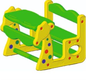 Plastic study bench for kids