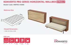 mechanism horizontal single wall bed