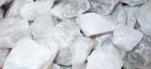 Natural Snow White Silica Quartz Lumps