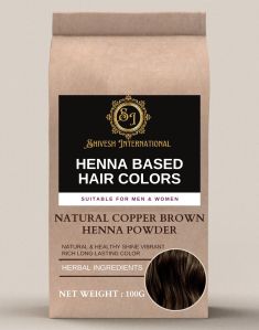 Copper Brown Henna Based Hair Color