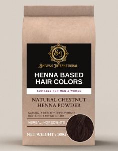 Natural Chestnut Henna Based Hair Color