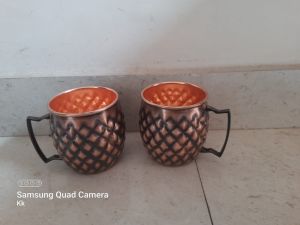 Antique Copper Mugs