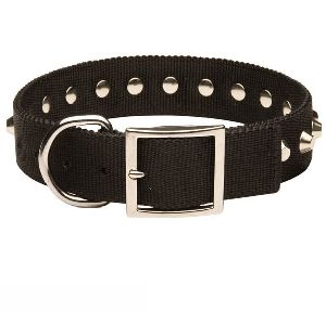 BRU-107 Leather Dog Collar