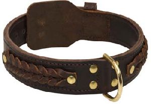 BRU-108 Leather Dog Collar