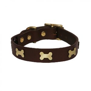 BRU-113 Leather Dog Collar