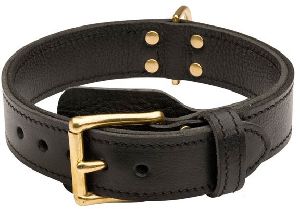 BRU-116 Leather Dog Collar