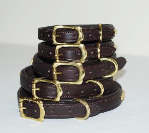 BRU-131 Leather Dog Collar