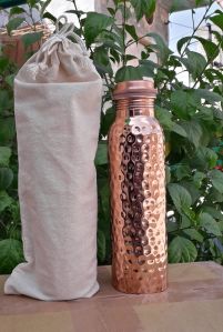 Hammered Copper Water Bottle