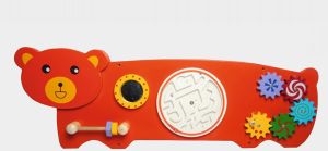 TE-84 Bear Wall Play Board Educational Toy