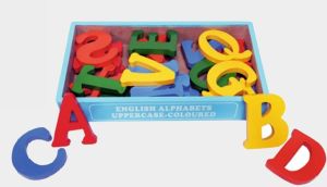 TE-08 Colourful Plastic Big Size A to Z Educational Game Alphabets