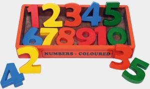 Colourful Wooden Number Puzzle Toy