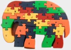 TE-09 Elephant ABC Puzzle