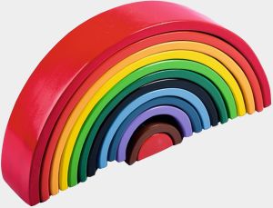 Wooden Rainbow Stacking Toy