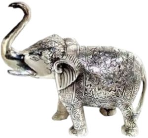 Aluminium Elephant Statue 12 INCH