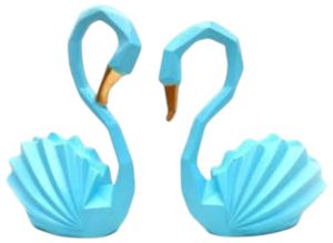 Geomatrical Duck Pair Statue