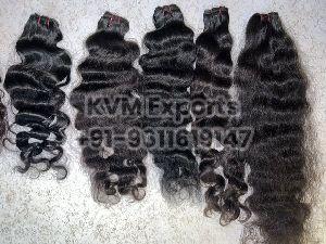 Natural Curly Weft Hair