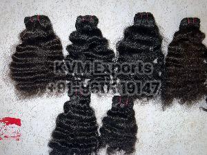 Natural Curly Weft Hair