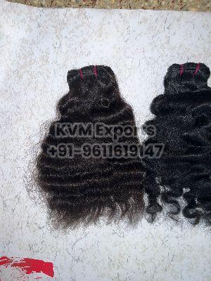 Natural Curly Weft Hair