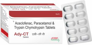 aceclofenac paracetamol trypsin chymotrypsin tablet