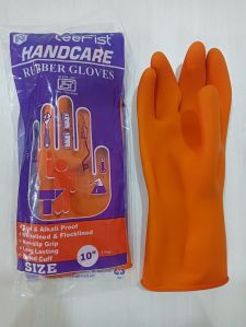 10Inch Orange Leefist Hand Care Rubber Glove