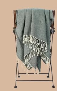 Grey Woolen Throw