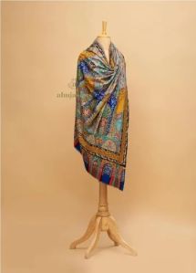 SKU AS01238982 Kalamkari Pashmina Shawl