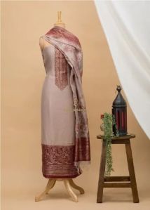 SKU AS01267901 Cotton Silk Unstiched Suit