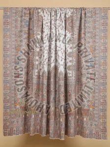 Floral Print Woolen Throw