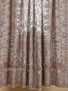 Floral Print Woolen Throw