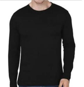 Mens Plain Round Neck Full Sleeve T Shirt