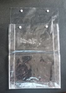 PVC Button Pouch
