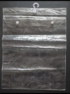 PVC Button Hanger Poly Bag