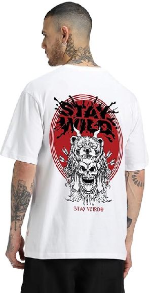Mens Printed Oversized Cotton T-Shirt