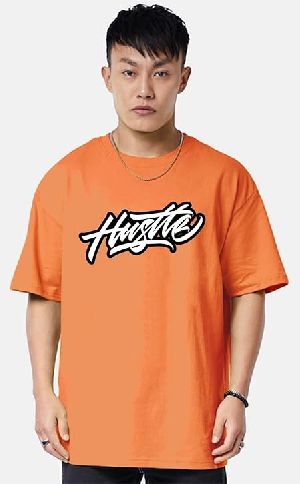 Mens Printed Oversized Cotton T-Shirt