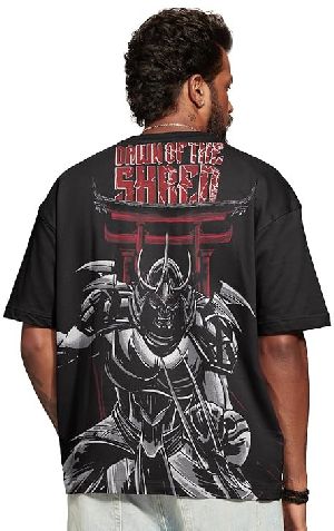 Mens Printed Oversized Cotton T-Shirt