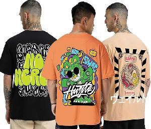 Mens Printed Oversized Cotton T-Shirt