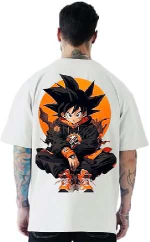 Mens Printed Oversized Cotton T-Shirt